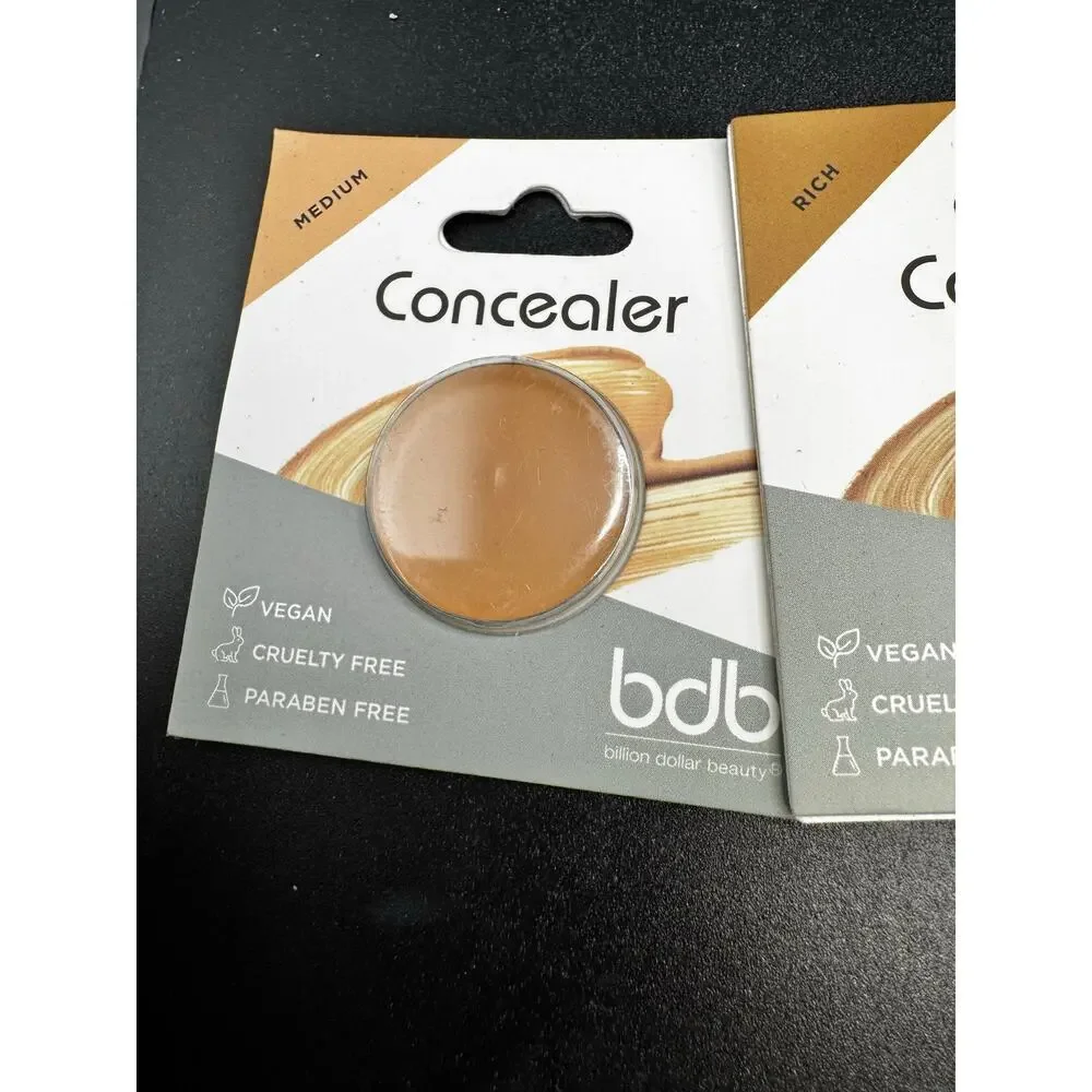 NWT bdb 4 pack concealer Medium, Rich, 2 Deep Sample Size Travel Concealers